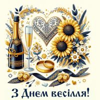 Короткі привітання з весіллям