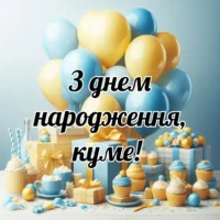Привітання куму з Днем Народження