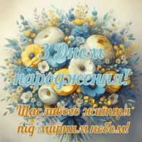 Привітання з Днем Народження жінці