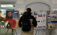 У Музеї історії КАІ відкрили банерну виставку до 75-річчя Леоніда Каденюка