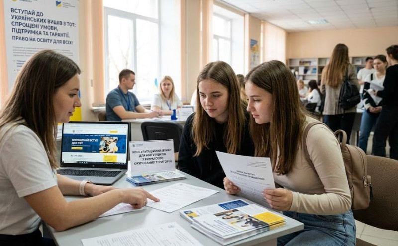 Абітурієнти з тимчасово окупованих територій: спрощений вступ і підтримка